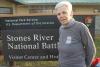 Hillary Freeman, sporting her WTIP T-shirt, at Stones River National Battlefield. Submitted photo